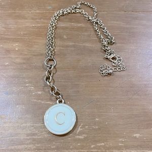 “C” initial necklace